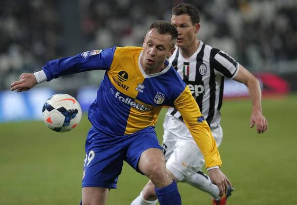 Stephan Lichtsteiner Juventus, Antonio Cassano Parma Serie A, Juventus Turin - FC Parma MarcoxBertorello