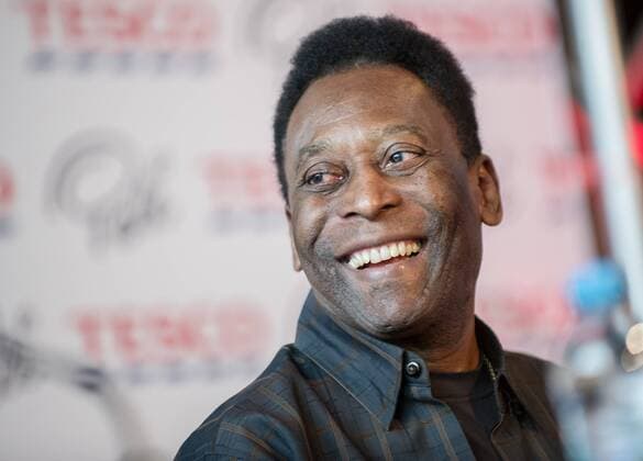 Pele in Warsaw Legendary Pele attends Tesco Supermarkets press conference on March 26, 2014 in Warsaw, Poland.  EN_01122591_0014