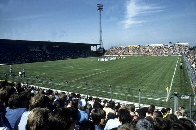 Fußball, Stadiongeschichte Arminia Bielefeld Bielefelder Alm Aufn. 2.6.1979 HM