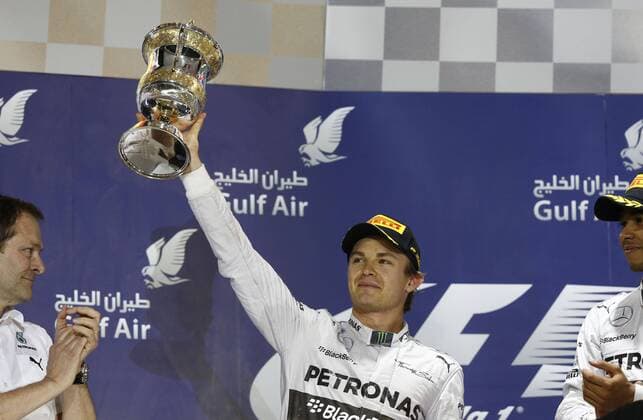 Motorsports: FIA Formula One World Championship 2014, Grand Prix of Bahrain, 6 Nico Rosberg (GER, Mercedes AMG Petronas F1 Team), xHOCHxZWEIx