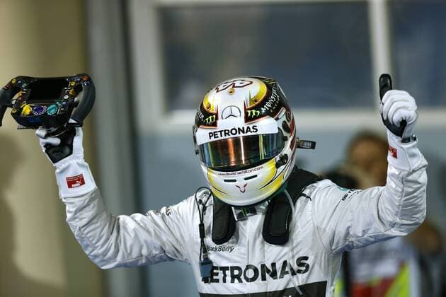 Motorsports: FIA Formula One World Championship 2014, Grand Prix of Bahrain, 44 Lewis Hamilton (GBR, Mercedes AMG Petronas F1 Team), xHOCHxZWEIx