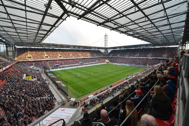1. FC Koeln --- 2.Bundesliga --- 26.03.2014 Rhein Energie Stadion, Stadionansicht, Innenansicht, Übersicht, Aktion, , Hinterleger, Hintergrund, Highlight