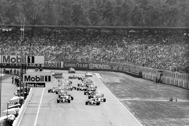 Start in Hockenheim, Großer Preis von Deutschland 1992