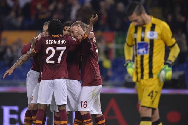Adem Ljajic Roma 2-0 Goal celebration Roma 12-04-2014 Stadio Olimpico - Football Calcio 2013 2014 Serie A, AS Rom - Atalanta Bergama andreaxstaccioli