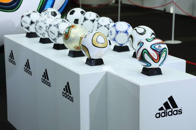 Adidas Ball, APRIL 11, 2014 : FIFA World Cup Trophy Tour at Shibuya in Tokyo, Japan. NOxTHIRDxPARTYxSALES.  (umqa011379)