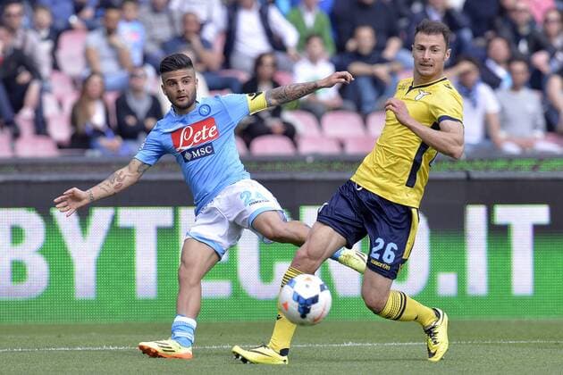 Lorenzo Insigne Napoli, Stefan Radu Lazio Napoli 13-04-2014 Stadio San Paolo - Football Calcio 2013 2014 Serie A, SSC Napoli - Lazio Roma , andreaxstaccioli