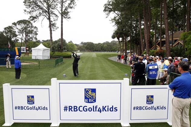 April 18, 2014 - Hilton Head Island, SC, USA - Geoff Ogilvy tees off from the 10th hole during the second round of the RBC Heritage Presented by Boeing on Friday at Harbour Town Golf Links in Sea Pines on Hilton Head Island, S.C., Friday, April 18, 2014. RBC Heritage Presented by Boeing - ZUMAm67