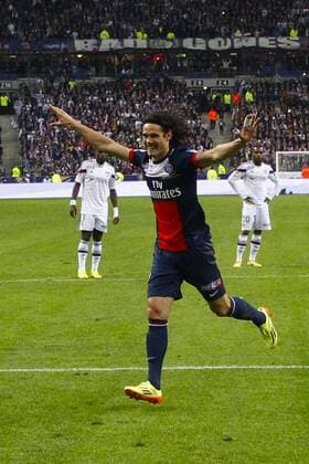 Edinson Cavani (PSG) FOOTBALL : Lyon vs PSG - Finale Coupe de la Ligue - 19 04 2014 GwendolineLeGoff Panoramic 