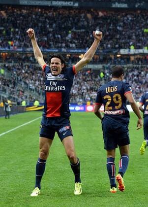 Edinson Cavani (psg) FOOTBALL : Paris SG vs Lyon - Finale Coupe de la Ligue - 19 04 20144 AlexisReau FEP Panoramic 