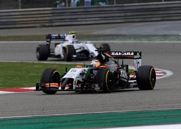 Nico Hülkenberg, Sahara Force India F1, Valtteri Bottas, Williams F1 Team, formula 1 GP, China in Shanghai, 20.04.2014, Photo:mspb Lukas Gorys Nico Hülkenberg, Valtteri Bottas, formula 1 GP, China,