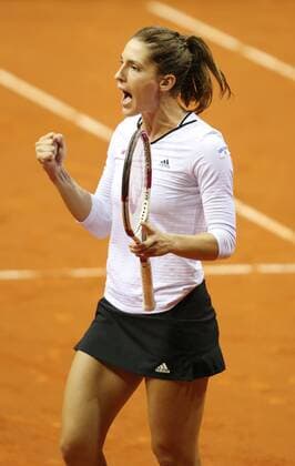 Stuttgart Tennis 37. Porsche Tennis Grand Prix 2014, Andrea Petkovic (GER) jubelt und ballt die Faust