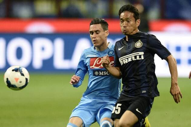 Serie A Inter Mailand - SSC Neapel Yuto Nagatomo-Jose Maria Callejon 
