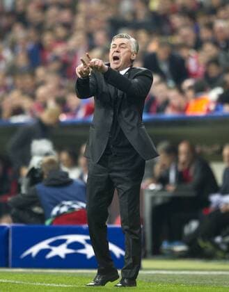 Trainer Carlo ANCELOTTI (MAD) Fussball international UEFA Championsleague Saison 2013 2014, Halbfinale Rueckspiel: FC Bayern Muenchen - Real Madrid in Muenchen, Deutschland am 29.04.2014,