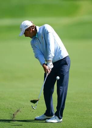 May 2, 2014 - Charlotte, NC, USA - Charles Howell III hits from the 18th fairway during the second day of the Wells Fargo Championship at Quail Hollow Club in Charlotte, N.C., Friday, May 2, 2014. Wells Fargo Championship - ZUMAm67