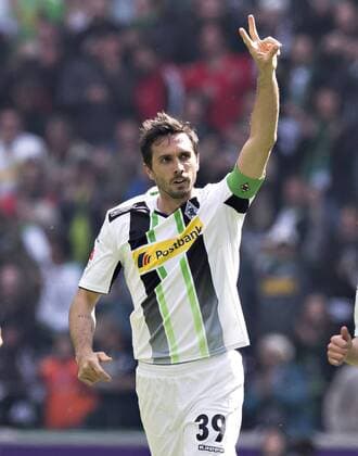 Mönchengladbach, 03.05.2014, Borussia Park Torjubel: Martin Stranzl (BMG) VfL Borussia Mönchengladbach - FSV Mainz 05 mm