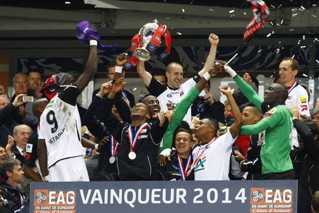 Lionel Mathis (Guingamp) FOOTBALL : - Guingamp, Champion Coupe de France - Stade Rennes vs EA Guingamp - 03 05 2014 GwendolineLeGoff 