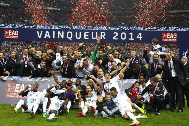 Equipe (Guingamp) FOOTBALL : - Guingamp, Champion Coupe de France - EA Guingamp - 03 05 2014 GwendolineLeGoff 
