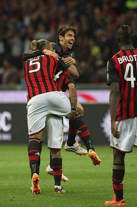 Kaka, Philippe Mexes - AC Mailand - Inter Mailand CAMPIONATO SERIE A 2013-14 MILAN-INTER 1-0