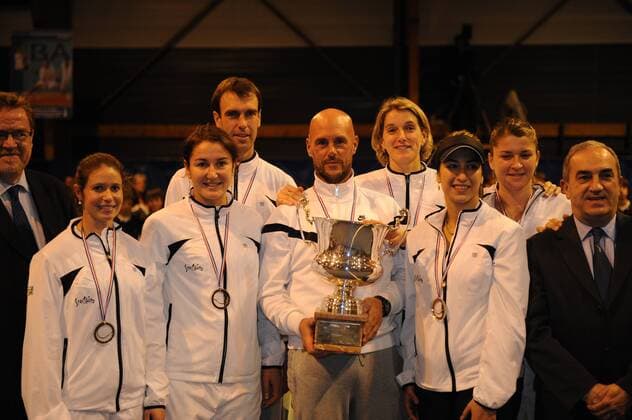 INTERCLUBS 2010, LM Französische Meisterschaft DECEMBRE 2010, CROISSY BEAUBOURG, ARAVANE REZAI, ALEXANDRA DULGHERU, ANAIS LAURENDON, SEGOLENE BERGER, KARLA MRAZ, ANDREW GEDDES, FRANCK OSVALD, , JEAN GACHASSIN, VINCENT EBLE - TennisMagazine Panoramic