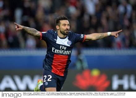 Ezequiel Lavezzi (psg) FOOTBALL : Paris SG vs Rennes - Ligue 1 - 07 05 2014 AnthonyBIBARD FEP Panoramic 