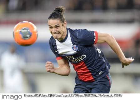 CAVANI Edinson (PSG) FOOTBALL : PSG vs Rennes - L1 - 07 05 2014 JBAutissier Panoramic 