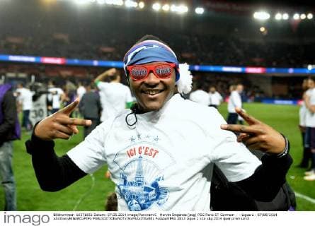 Hervin Ongenda (psg) PSG Paris ST Germain - - Ligue 1 - 07 05 2014 xAnthonyBIBARDxFEPx 