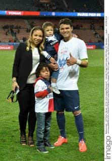Famille Thiago Silva (psg) PSG Paris ST Germain - - Ligue 1 - 07 05 2014 xAnthonyBIBARDxFEPx 