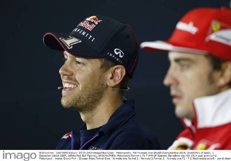 Motorsports: FIA Formula One World Championship 2014, Grand Prix of Spain, 1 Sebastian Vettel (GER, Infiniti Red Bull Racing), xHOCHxZWEIx