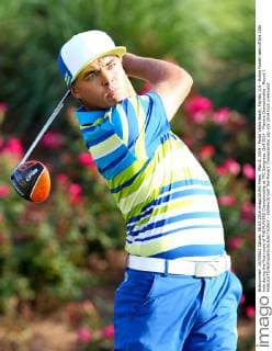 May 8, 2014 - Ponte Vedra Beach, Florida, U.S - Rickie Fowler tees off the 18th hole during the first round of THE PLAYERS Championship at TPC Sawgrass. Golf 2014 - Players Championship - Round 1 - ZUMAw10