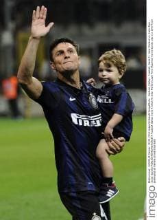 Mailand, Italien - Fussball, Serie A - Inter Mailand vs. Lazio Rom - Javier Zanetti 