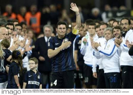 Mailand, Italien - Fussball, Serie A - Inter Mailand vs. Lazio Rom - Javier Zanetti 