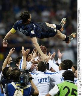 Mailand, Italien - Fussball, Serie A - Inter Mailand vs. Lazio Rom - Javier Zanetti 