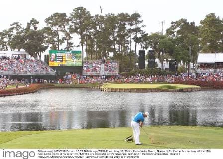 May 10, 2014 - Ponte Vedra Beach, Florida, U.S - Martin Kaymer tees off the 17th hole during the third round of THE PLAYERS Championship at TPC Sawgrass. Golf 2014 - Players Championship - Round 3 - ZUMAw10