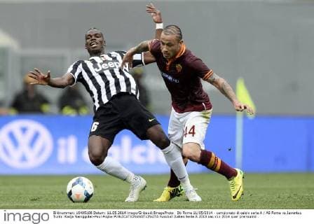 Db Roma 11 05 2014 - campionato di calcio serie A AS Roma vs Juventus Turin: Radja Nainggolan-Paul Pogba 