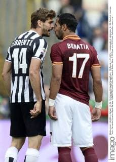 Db Roma 11 05 2014 - campionato di calcio serie A AS Roma vs Juventus Turin: Fernando Llorente-Mehdi Benatia 
