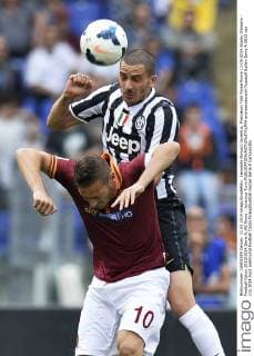 Leonardo Bonucci Juventus, Francesco Totti Roma Roma 11-05-2014 Stadio Olimpico - Football Calcio 2013 2014 Serie A, AS Roma - Juventus Turin andreaxstaccioli