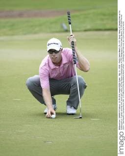 May 11, 2014 - Ponte Vedra Beach, FL, U.S: David Hearn of Canada lines up his birdie putt on 4 green during final round golf action of The Players Championship at TPC Sawgrass in Ponte Vedra Beach, FL PGA Golf Herren 2014: The Players Championship MAY 11 - ZUMAcg2