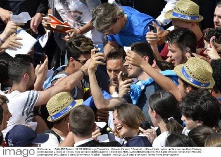 Roberto Mancini Fussball - Show Musik match im Rahmen des Rom Masters, Internazionali d Italia di Tennis. Foto AntoniettaxBaldassarre Insidefoto BaldaxStaccio