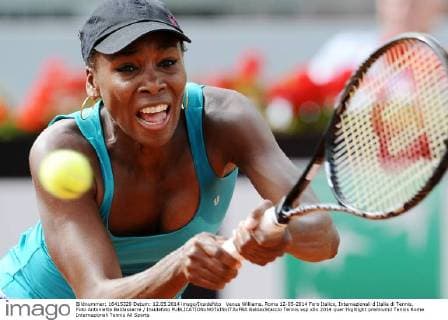 Venus Williams. Roma 12-05-2014 Foro Italico, Internazionali d Italia di Tennis. Foto Antonietta Baldassarre Insidefoto BaldaxStaccio