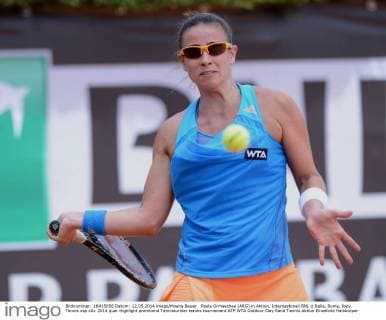 Paula Ormaechea (ARG) in Aktion. Internazionali BNL d Italia, Rome, Italy.