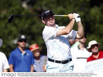 15 MAY 2014: Robert Garrigus on 18 tee during the first round of the HP Byron Nelson Championship played at TPC Las Colinas Four Season Resort in Irving, TX. GOLF: MAY 15 PGA Golf Herren - HP Byron Nelson Championship - First Round Icon1405150873 EDITORIAL USE ONLY