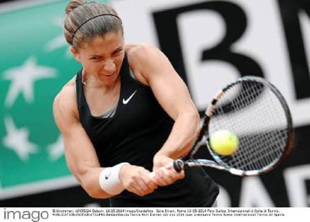 Sara Errani. Roma 16-05-2014 Foro Italico, Internazionali d Italia di Tennis. BaldaxStaccio
