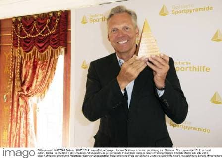 Jochen Schümann bei der Verleihung der Goldenen Sportpyramide 2014 im Hotel Adlon. Berlin, 16.05.2014 Foto:xFredericx xFuturexImage