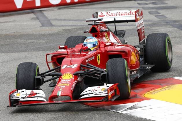 Motorsports: FIA Formula One World Championship 2014, Grand Prix of Monaco, 14 Fernando Alonso (ESP, Scuderia Ferrari), xHOCHxZWEIx