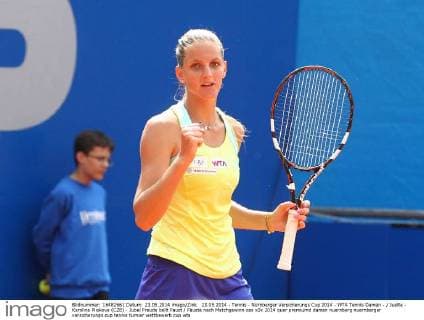 23.05.2014 - Tennis - Nürnberger Versicherungs Cup 2014 - WTA Tennis Damen - JueRa - Karolina Pliskova (CZE) - Jubel Freude ballt Faust Fäuste nach Matchgewinn