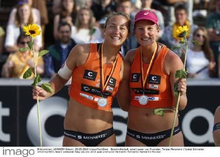 Beachvolleyball, smart super cup Muenster, Teresa Mersmann Isabel Schneider xHOCHxZWEIx
