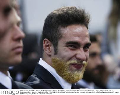 Real Madrid team celebrates after winning the Champions League at Madrid city hall. In this picture, Dani Carvajal. xPABLOGARCIAx 