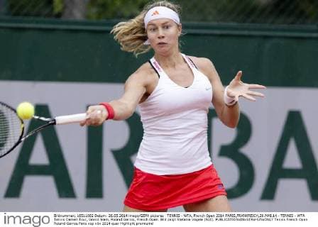 TENNIS - WTA, French Open 2014 PARIS,FRANKREICH,26.MAI.14 - TENNIS - WTA Tennis Damen Tour, Grand Slam, Roland Garros, French Open. Bild zeigt Stefanie Vögele (SUI). 