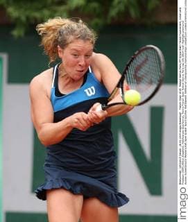 French Open 2014, Roland Garros,Paris,ITF Grand Slam Tennis Tournament, Anna-Lena Friedsam (GER),Aktion,Einzelbild, Halbkoerper,Querformat,