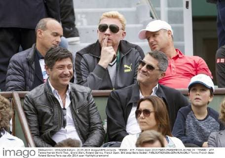 TENNIS - ATP, French Open 2014 PARIS,FRANKREICH,26.MAI.14 - TENNIS - ATP Tennis Herren World Tour, Grand Slam, Roland Garros, French Open. Bild zeigt Boris Becker. 